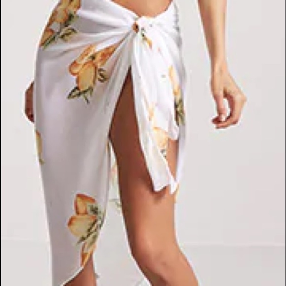 Lemon swim cover up